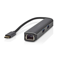 Multiport USB C Hub LAN HDMI and USB A