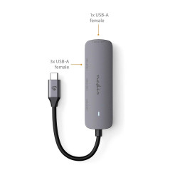 Multiport USB C Hub 4 USB A Ports