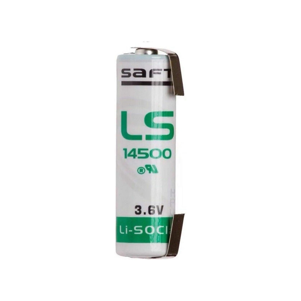 Batteria litio AA 3.6V 2.6A Saft con terminali LS14500