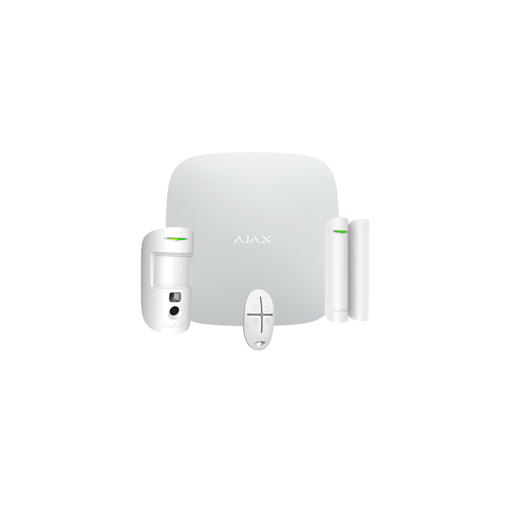 Ajax Starterkit CAM Plus HUB 2 alarm kit