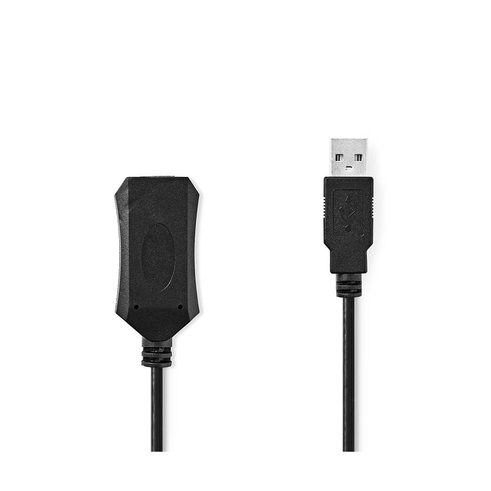 USB 2.0 cable plug A - socket A 5 mt amplified