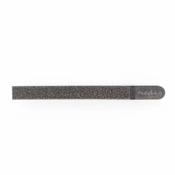 Gray 250x20mm velcro cable ties