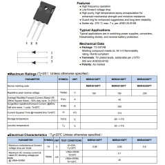 Double schottky diode MBR40150PT
