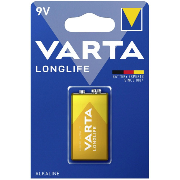 Batteria 9V Alcalina Varta Longlife 04122 101 411