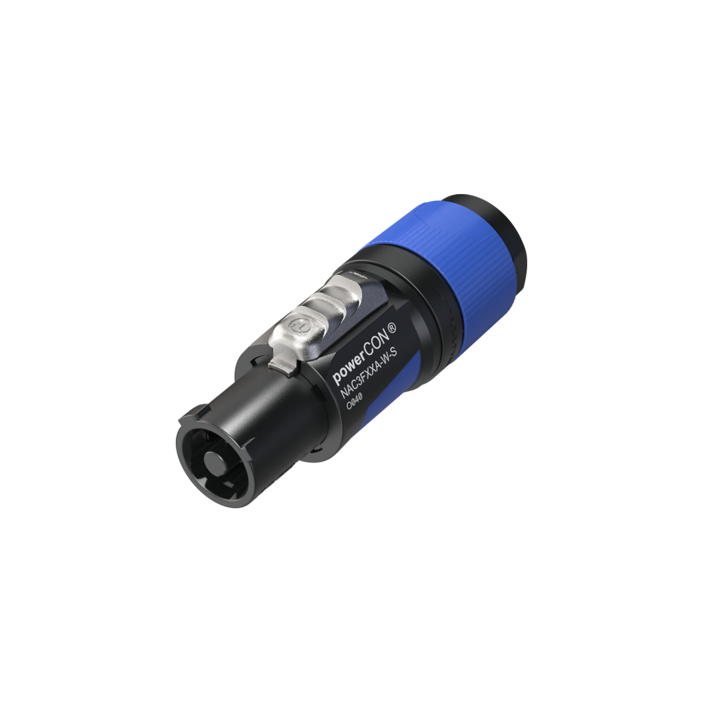Neutrik blue 20A powercon plug NAC3FXXA-W-S