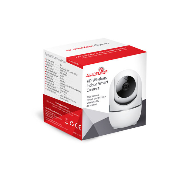 Telecamera motorizzata IP wireless da interno 1080p