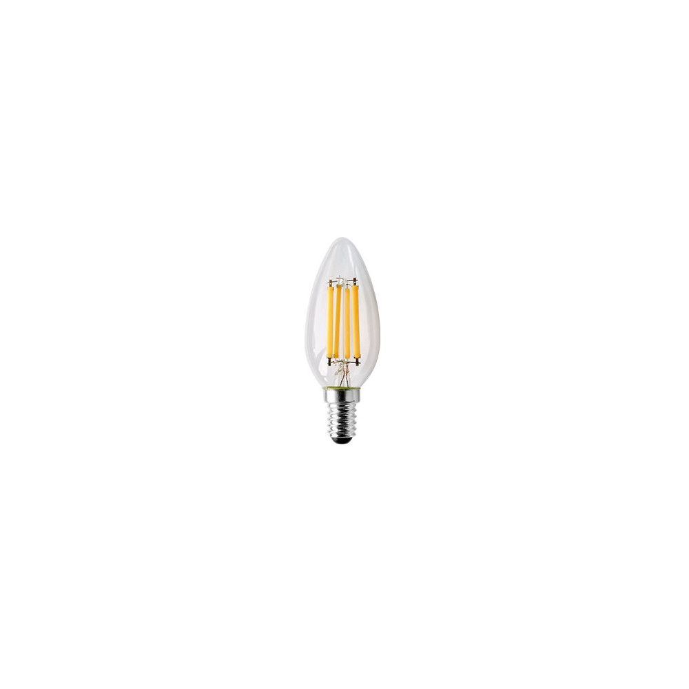 Lampada LED filamento oliva 4W E14 luce naturale