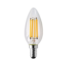 Lampada LED filamento oliva 4W E14 luce naturale