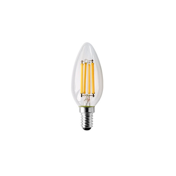 Lampada LED filamento oliva 4W E14 luce calda