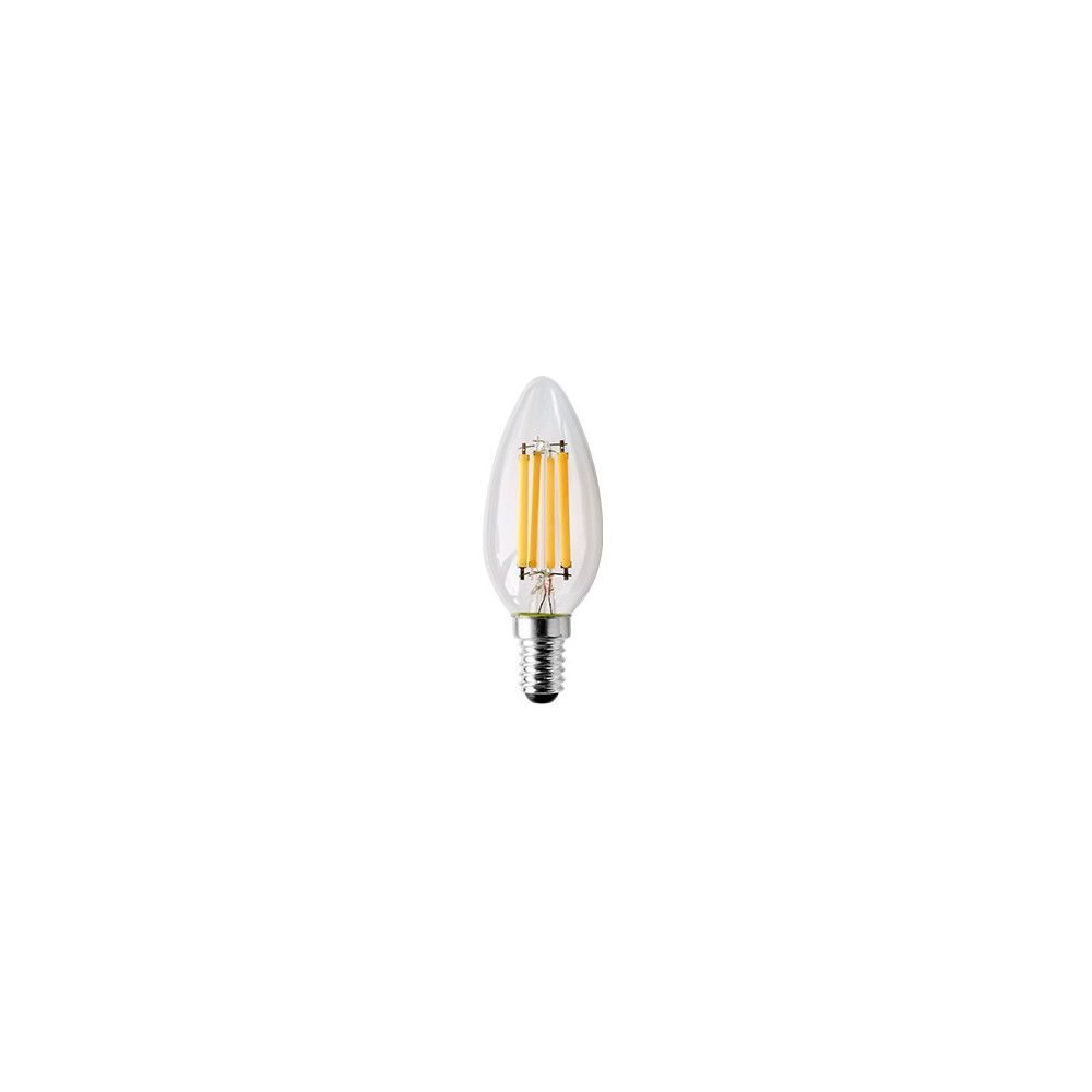 Lampada LED filamento oliva 4W E14 luce calda