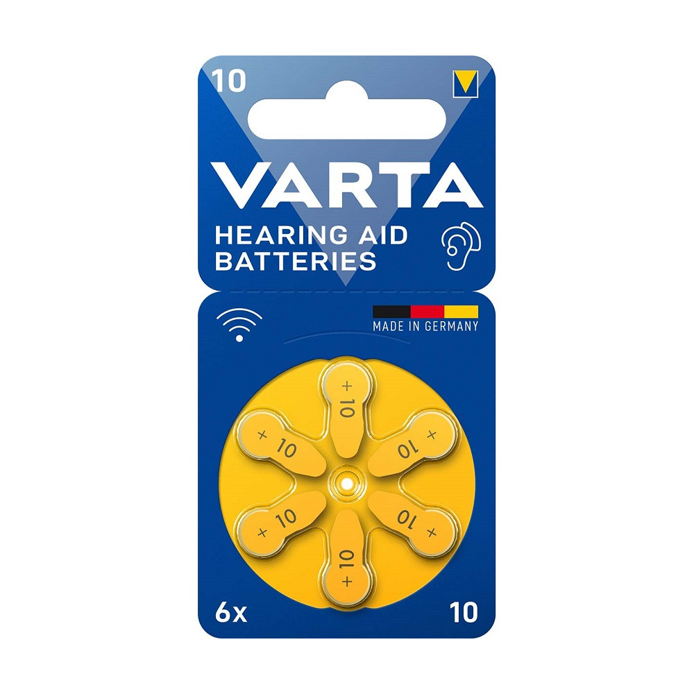 PR10 Varta battery pack 6pcs zinc air 24610 101 416