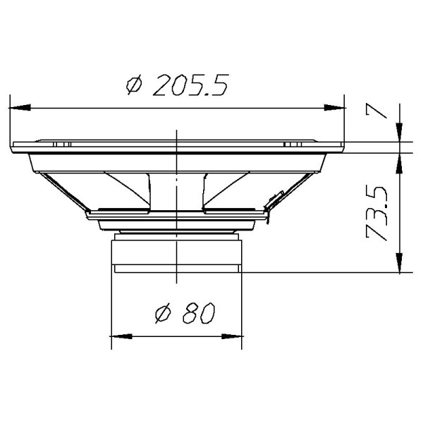 200mm woofer speaker