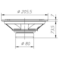 200mm woofer speaker