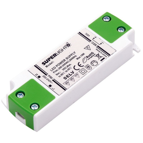 Alimentatore slim 24V DC 0.625A isolato con morsetti