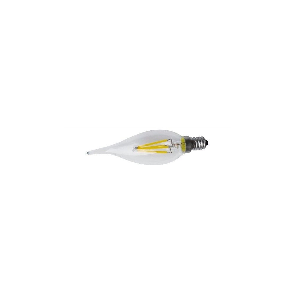 Lampada filamento LED fiamma 4W E14 luce calda