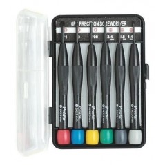 Precision cross and slotted screwdriver kit 6 pcs