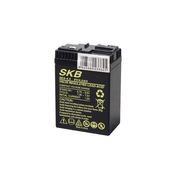 Batteria al piombo 6V 4.5Ah SK6-4.5