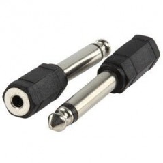 Adattatore Jack spina 6.3mm mono presa 3.5mm mono