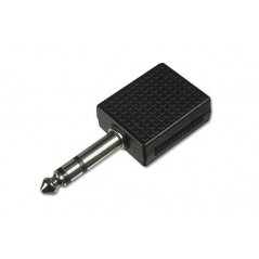 Adattatore Jack 6.3mm stereo 2 prese jack 6.3mm stereo