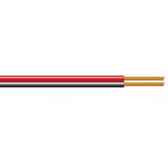 Red black flat cable 2x0.35mm