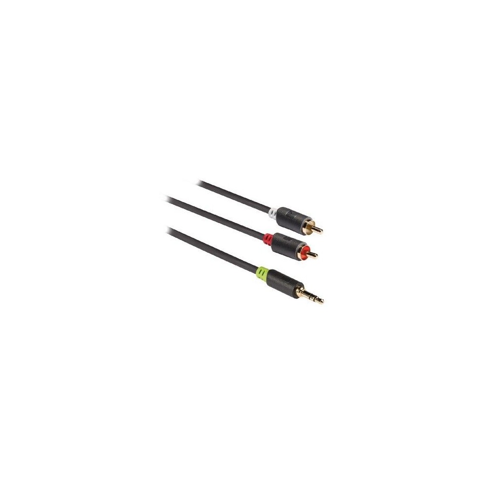 Cavo audio 1 JACK 3.5MM - 2 RCA M Dorato 3mt KONIG