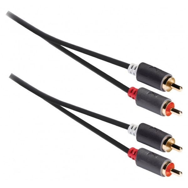 Cavo audio 2 RCA M - 2 RCA M Dorato 5mt KONIG