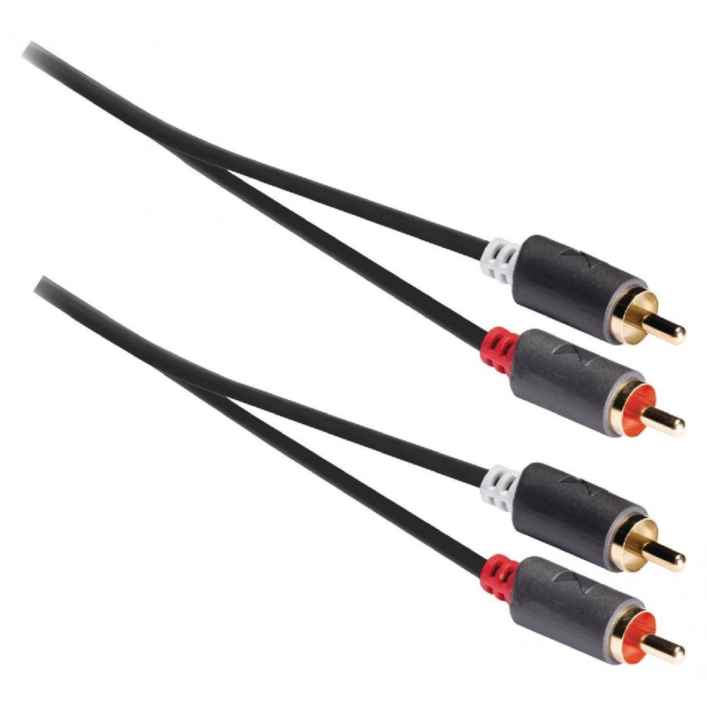 Cavo audio 2 RCA M - 2 RCA M Dorato 5mt KONIG