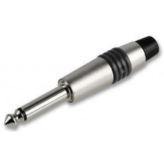 Spina JACK 6.3mm mono volante con guidacavo REAN