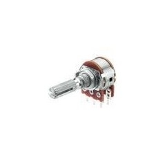Stereo logarithmic 10K ohm potentiometer