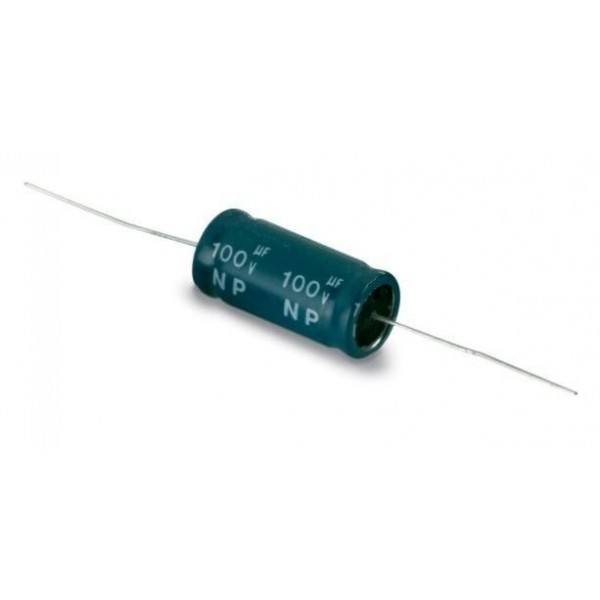 Condensatore elettrolitico 100uF 100V NP