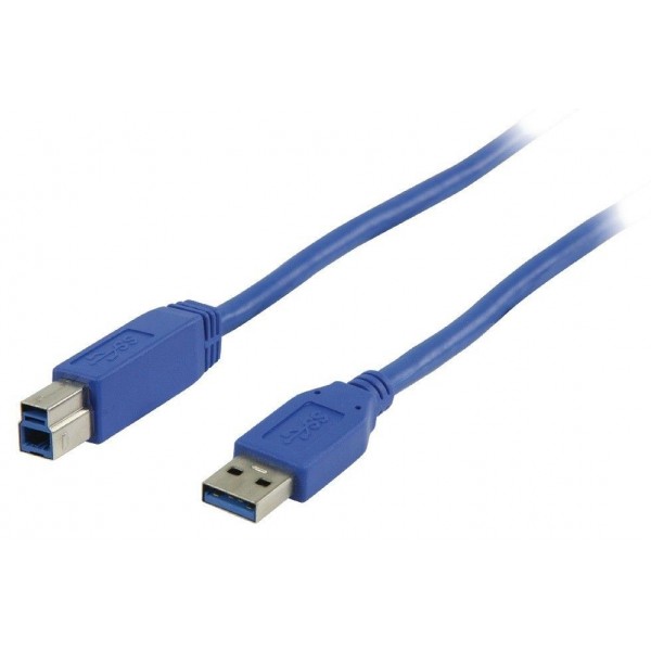 Cavo USB 3.0 Spina A - Spina B 2 mt blu
