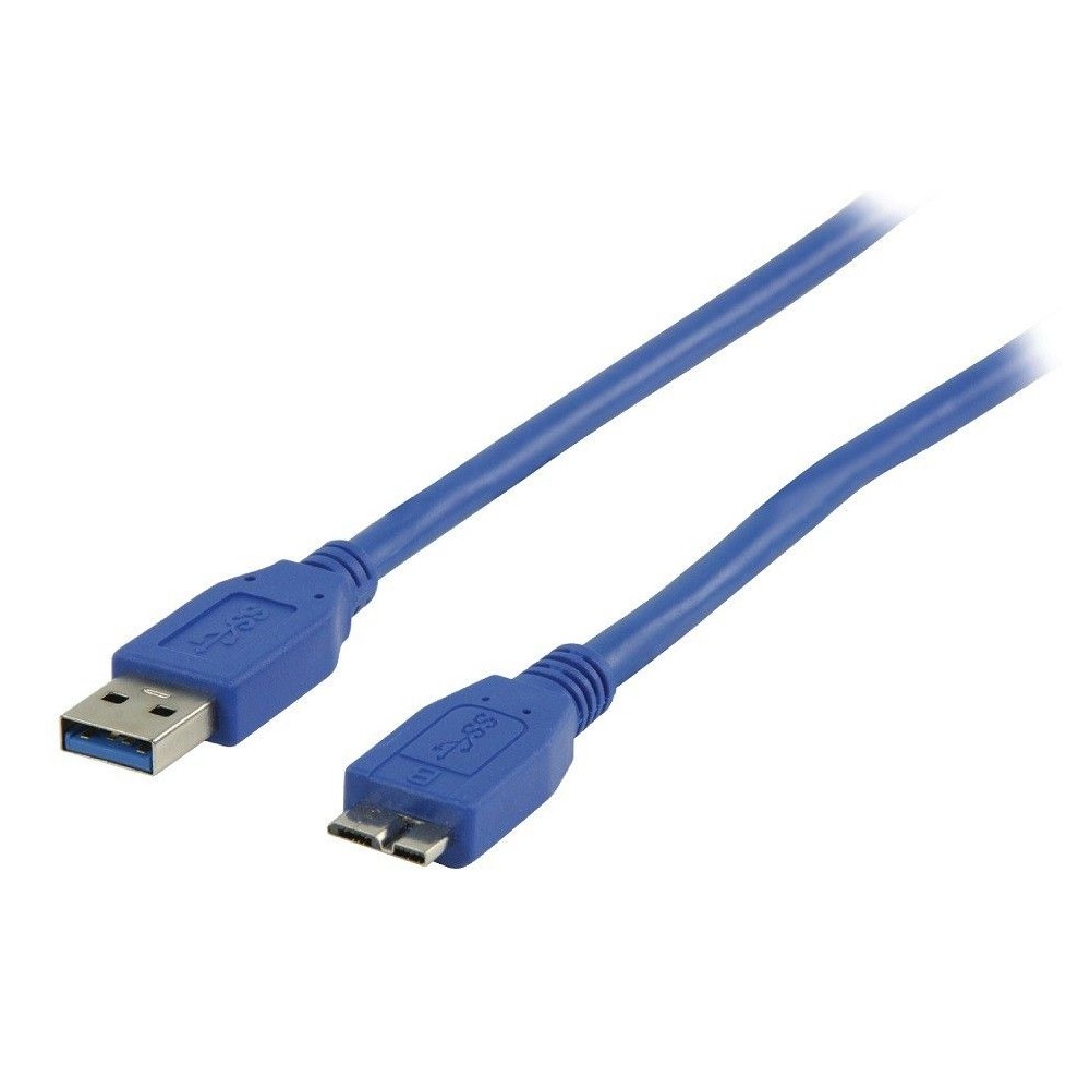 Cavo USB 3.0 spina A - spina micro B 50cm blu
