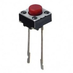 Pulsante da stampato 6x6mm 2 pin