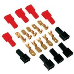 Kit 10 faston maschi passo 4.8mm con coprifaston