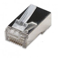 Spina RJ45 schermata cat.6 cavo rigido