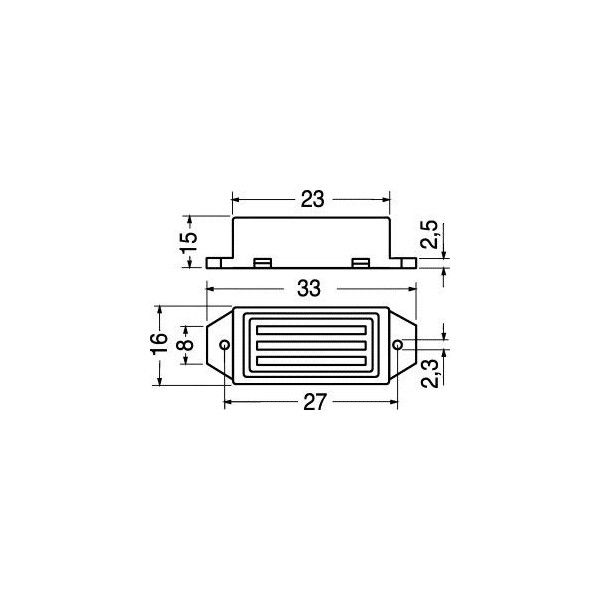 12Vdc electromagnetic buzzer