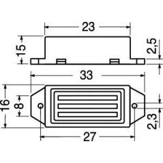 12Vdc electromagnetic buzzer