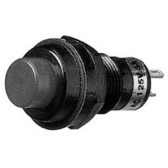 Pulsante instabile normalmente aperto nero