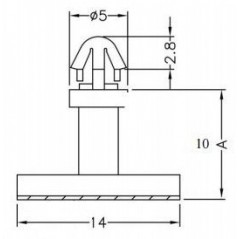 PCB spacer with double sided tape