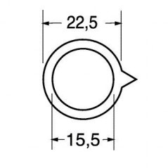 Indice grigio per manopola 22.5mm