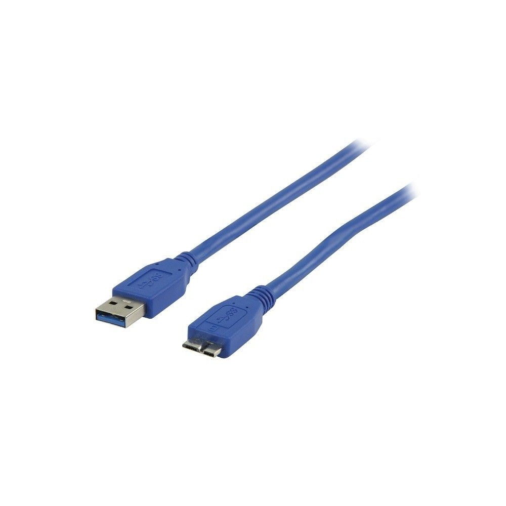 Cavo USB 3.0 spina A - spina micro B 2mt blu