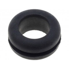 7.6mm black rubber grommet