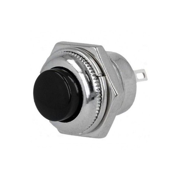 Pulsante nero instabile deviatore 1.5A 14mm
