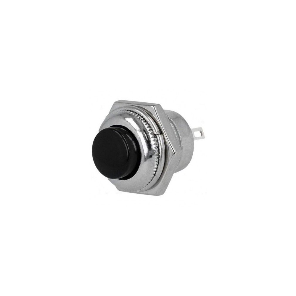 Pulsante nero instabile deviatore 1.5A 14mm