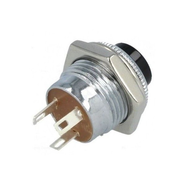 Pulsante nero instabile deviatore 1.5A 14mm