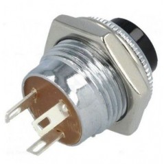 Pulsante nero instabile deviatore 1.5A 14mm