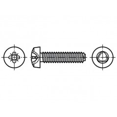 Vite croce M3 lunga 8mm