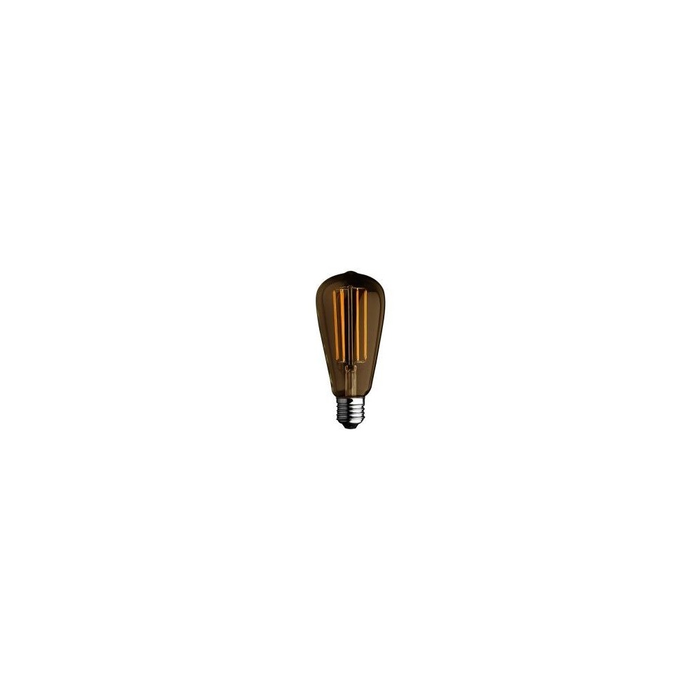 Lampada filamento LED edison GOLD 6W E27 luce calda