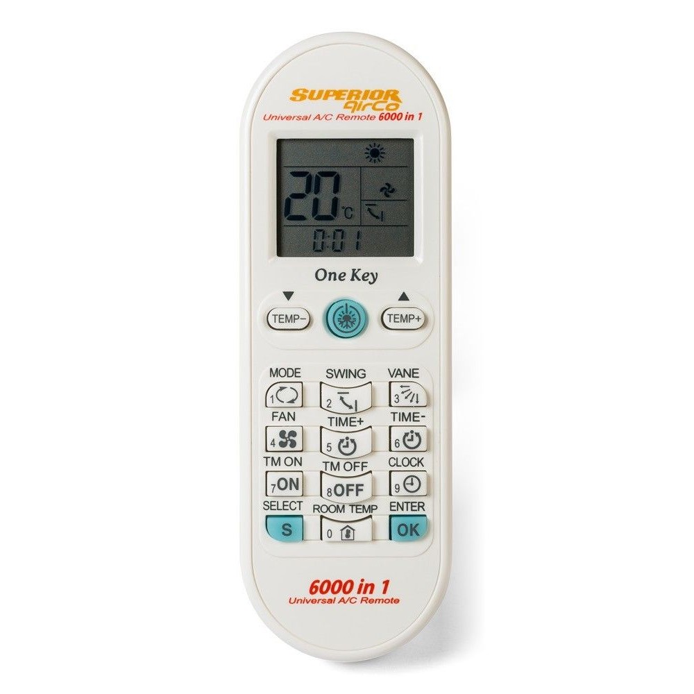 Remote control for universal air conditioner