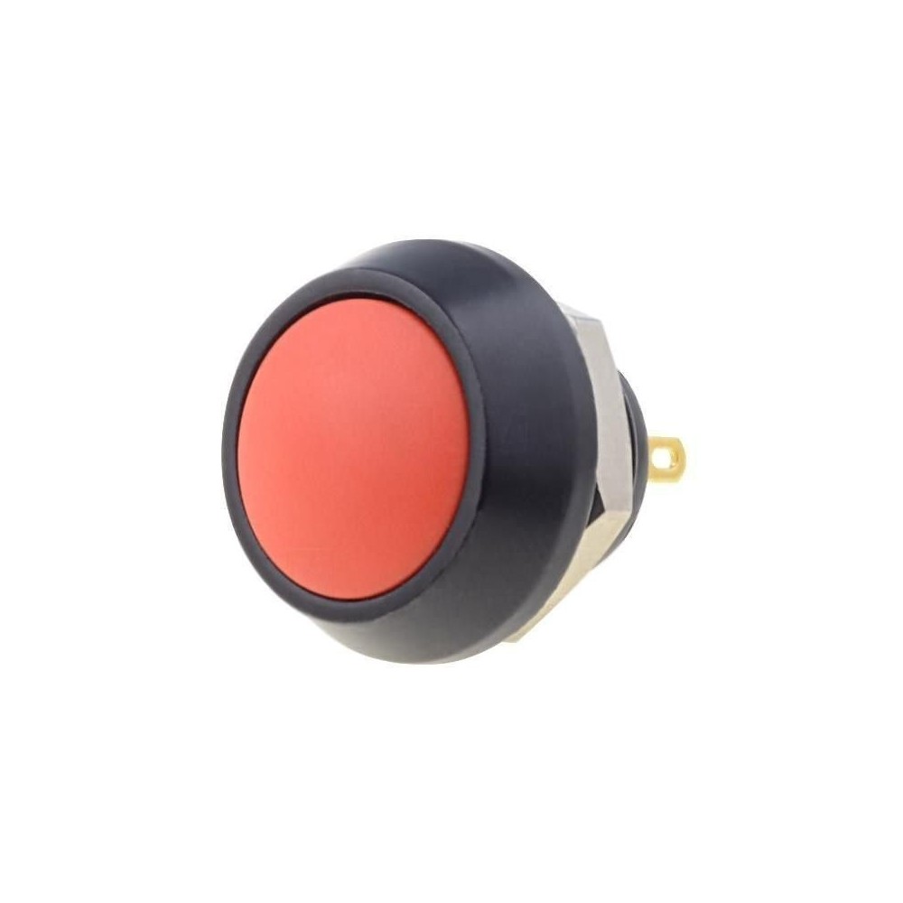 Pulsante instabile rosso 18mm IP65